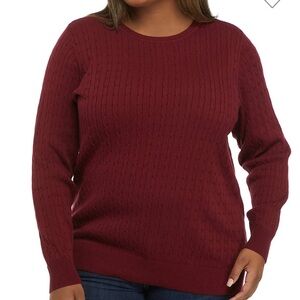 Kim Rogers Cable Knit Sweater, 4xl
